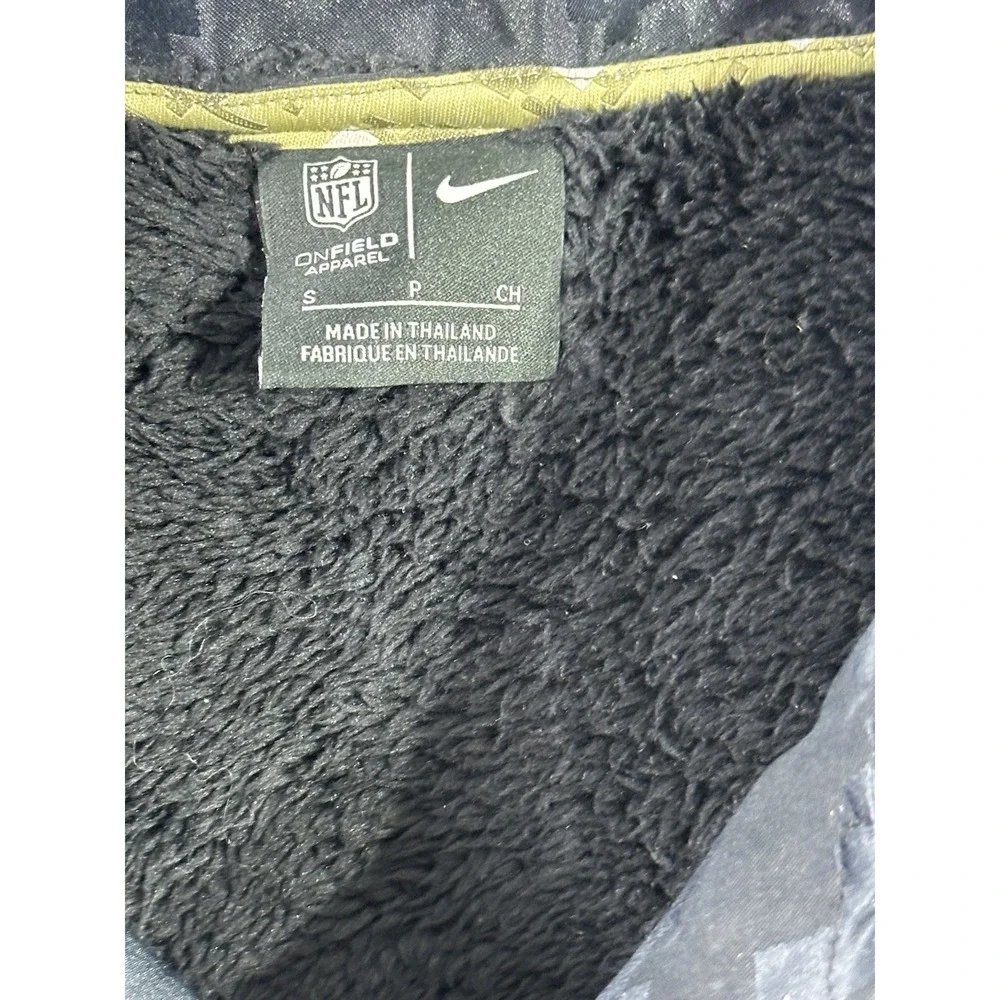 Nike Chiefs Salute to Service Jacket Small NFL‎ Camo Coach Fleece Lined On Field